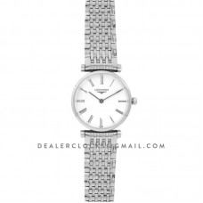 La Grande Classique De Longines 24mm White Dial in Steel on Bracelet La Grande Classique De Longines 24mm White Dial in Steel on Bracelet