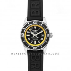Superocean II 42 Black/Yellow Dial in Steel