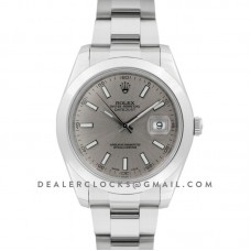 Datejust II 116300 Silver Dial Stick Markers