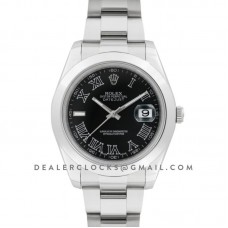 Datejust II 116300 Black Dial Roman Numerals