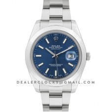 Datejust II 116300 Blue Dial Stick Markers