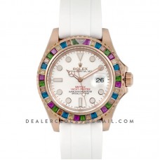 Yacht-Master Baymax Silver Dial with Gem-Set Bezel