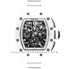 RM 011 Automatic Flyback Chronograph White Ghost