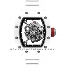 RM 055 White Bubba Watson White Ceramic on White Rubber RM 055 White Bubba Watson White Ceramic on White Rubber