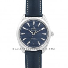 Seamaster Aqua Terra 150m 2017 41mm Master Chronometer Blue Dial on Leather Strap