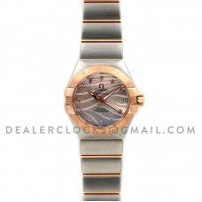 Constellation Ladies 27mm Pink Mother of Pearl Dial Bi Metal Rose Gold Constellation Ladies 27mm Pink Mother of Pearl Dial Bi Metal Rose Gold