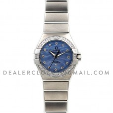 Constellation Ladies 27mm Blue Mother of Pearl Dial with Diamonds Constellation Ladies 27mm Blue Mother of Pearl Dial with Diamonds