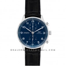 Portugieser Chronograph Edition “150 Years” IW371601 Blue Dial In Steel