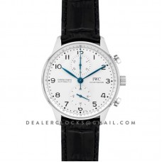 Portugieser Chronograph Edition 150 Years IW371601 White Dial in Steel