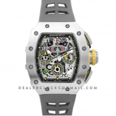 RM 011-03 Automatic Flyback Chronograph in Titanium on Grey Rubber