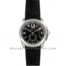 Calibre de Cartier Black Dial on Strap