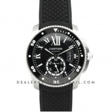 Calibre de Cartier Diver Black Dial in Steel