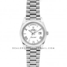 Day-Date 40 228239 White Dial in White Gold