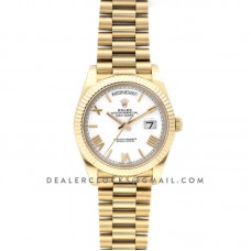 Day-Date 40 228238 White Dial in Yellow Gold