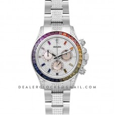 Daytona 116599RBOW in White Gold