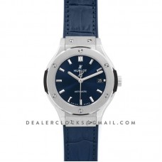Classic Fusion Automatic 38mm Blue Dial in Titanium