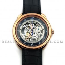 Arceau Squelette in Rose Gold (Slate Grey Dial)