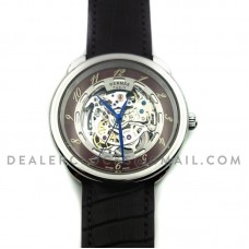 Arceau Squelette in Steel (Brown Dial)