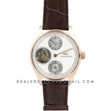 Portuguese Regulator Tourbillon IW5446 White Dial in Rose Gold