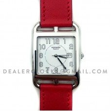 Cape Cod GM Quartz Steel on Red Fjord Leather Strap