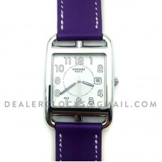 Cape Cod GM Quartz Steel on Purple Fjord Leather Strap