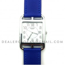 Cape Cod GM Quartz Steel on Blue Fjord Leather Strap