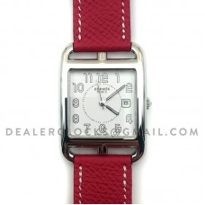Cape Cod GM Quartz Steel on Red Epsom Leather Strap