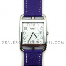 Cape Cod GM Quartz Steel on Purple Epsom Leather Strap