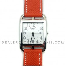 Cape Cod GM Quartz Steel on Orange Epsom Leather Strap